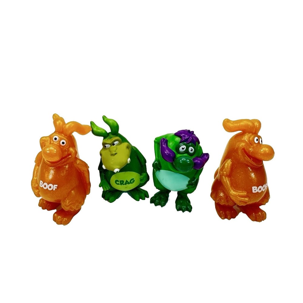 Vintage Yowie World Lot‎ of 4 Ditty Crag and 2 Boof Figures 2 inch Vinyl PVC